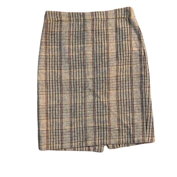 JCREW PLAID PENCIL SKIRT 00